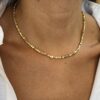 KİLİGİSTANBUL Gold Renk Tam Tur Dorika Kolye